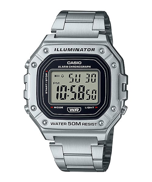 Casio Youth W-218HD-1AV Stainless Steel Digital Unisex Watch