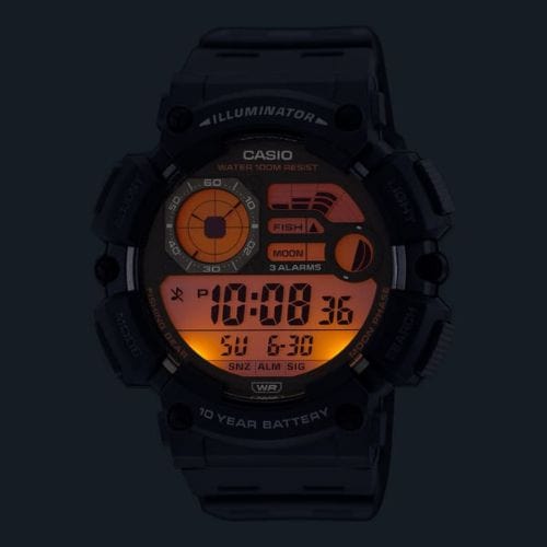 Casio Youth WS-1500H-1AV Fishing Gear Digital Men Watch Light