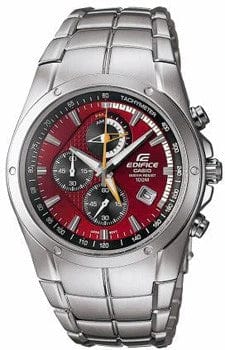 Casio Edifice EF-516D-4A Red Stainless Steel Men Watch Malaysia