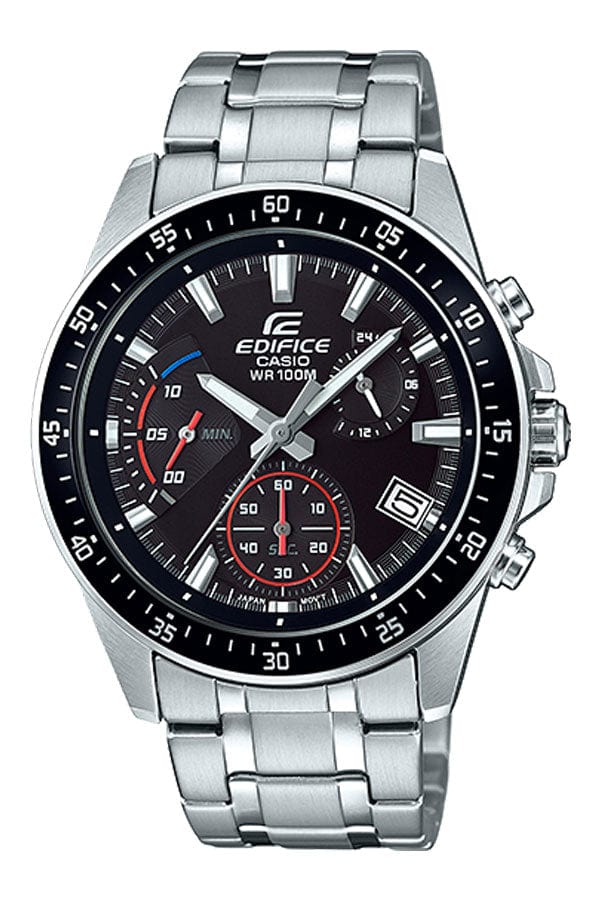 Casio Edifice EFV-540D-1AV Chronograph Black Stainless Steel Men Watch