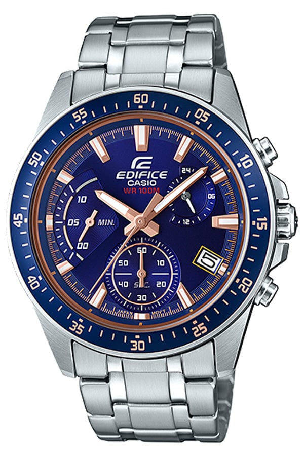 Casio Edifice EFV-540D-2AV Chronograph Blue Steel Men Watch Malaysia