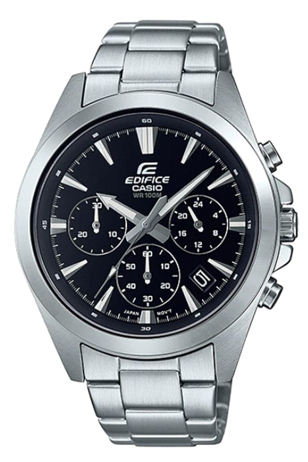 Casio Edifice EFV-630D-1AV Chronograph Black Steel Men Watch Malaysia