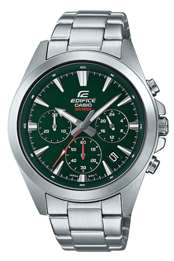 Casio Edifice EFV-630D-3AV Chronograph Green Steel Men Watch Malaysia