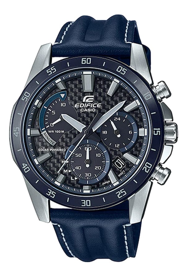 Casio Edifice EQS-930BL-2AV Solar Powered Chronograph Blue Men Watch 