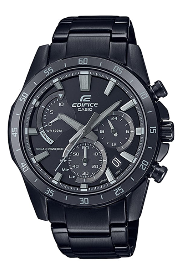 Casio Edifice EQS-930MDC-1AV Solar Powered Chronograph Black Men Watch 