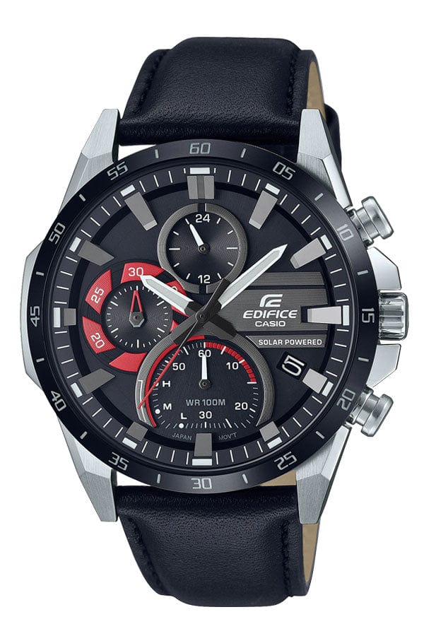 Casio Edifice EQS-940BL-1AV Solar Powered Chronograph Black Men Watch 