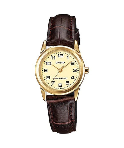 Casio Enticer LTP-V001GL-9B Leather Strap Women Watch Malaysia