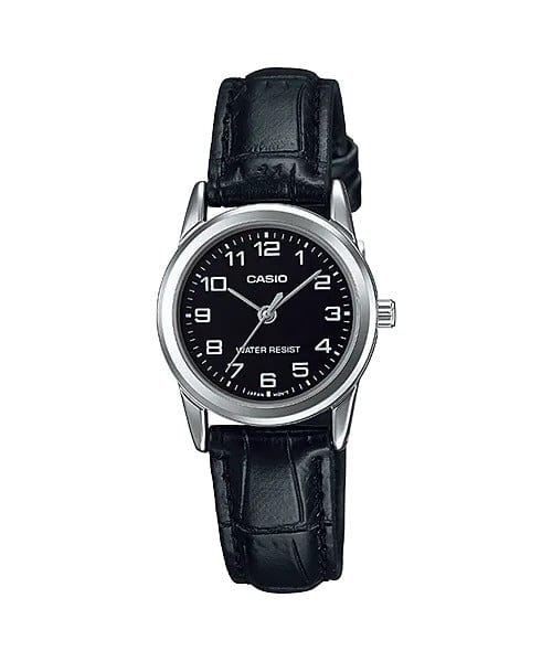 Casio Enticer LTP-V001L-1B Leather Strap Women Watch Malaysia