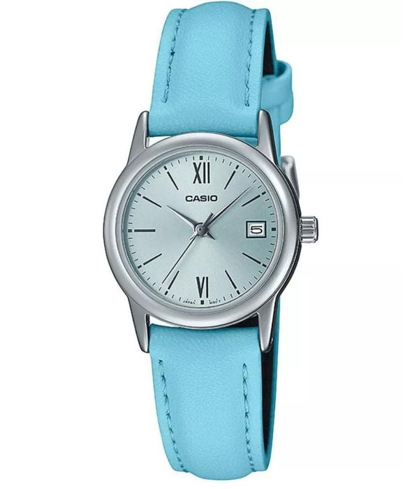 Casio Enticer LTP-V002L-2B3 Leather Strap Women Watch Malaysia 