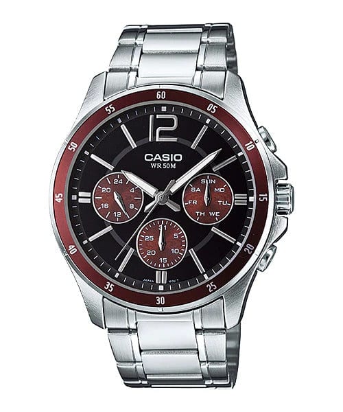 Casio Enticer MTP-1374D-5AV Stainless Steel Men Watch Malaysia