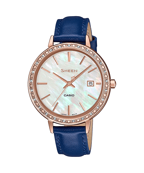 Casio Sheen SHE-4052PGL-7A Leather Strap Women Watch Malaysia