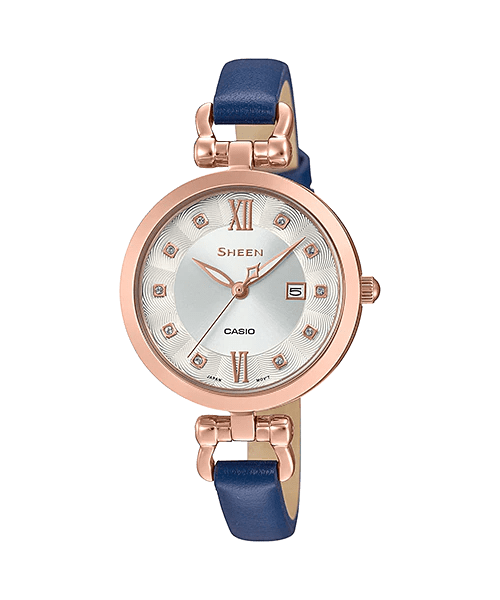 Casio Sheen SHE-4055PGL-7A Leather Strap Women Watch Malaysia