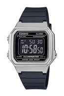 Casio Youth W-217HM-7B Square Silver Digital Unisex Watch
