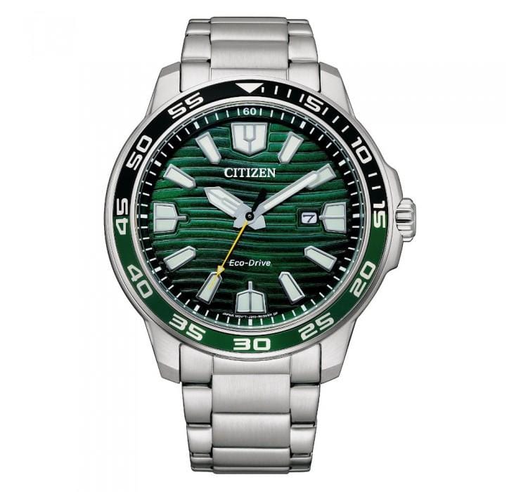 Citizen Eco-Drive AW1526-89X Green Dial Men Watch Malaysia 