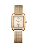 Citizen Eco-Drive EM0493-85P Gold Strap Women Watch Malaysia 