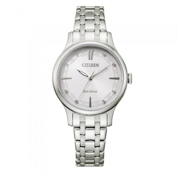 Citizen Eco-Drive EM0890-85A Silver Strap Women Watch