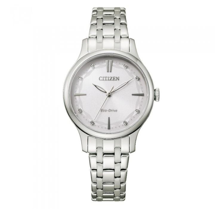 Citizen Eco-Drive EM0890-85A Silver Strap Women Watch