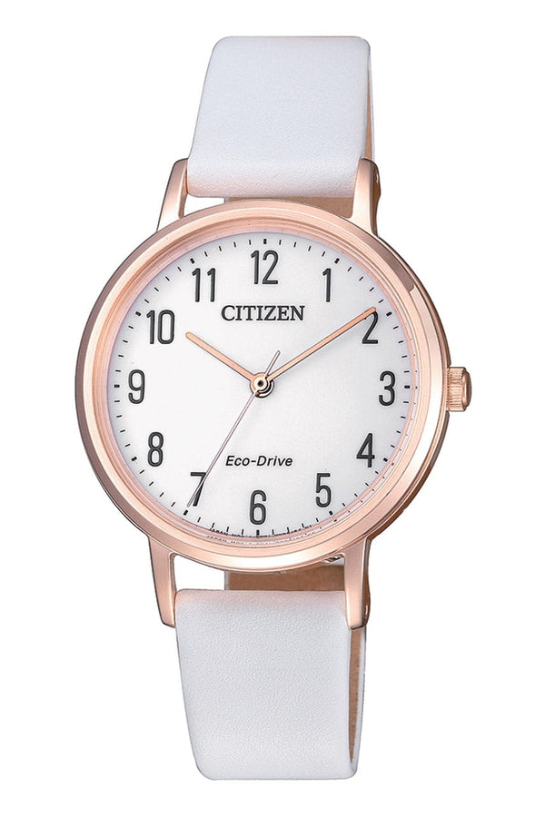 Citizen Eco-Drive EM0579-14A Leather Strap Women Watch Malaysia