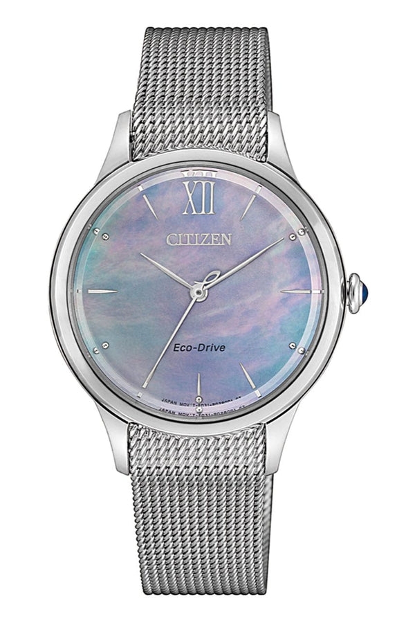 Citizen Eco-Drive EM0890-85A Silver Strap Women Watch Malaysia 