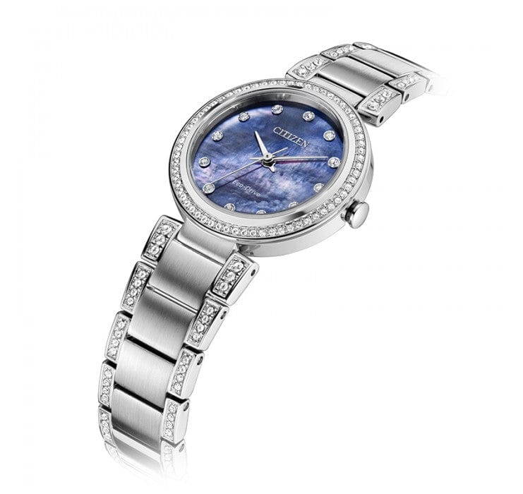 Citizen Eco-Drive EM0840-59N Silver Strap Women Watch Malaysia 