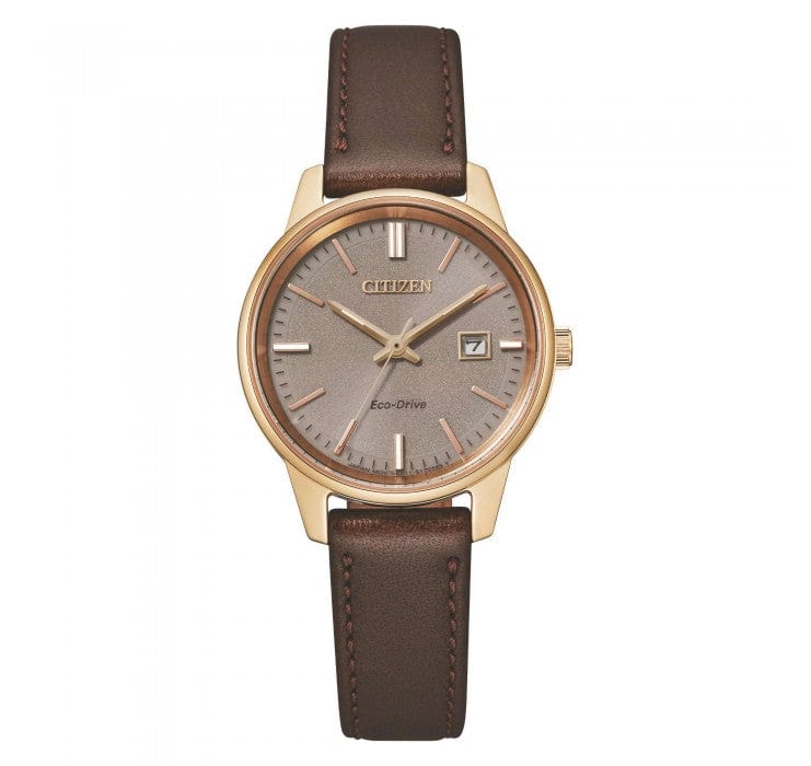 Citizen Eco-Drive EW2593-10X Leather Strap Women Watch Malaysia