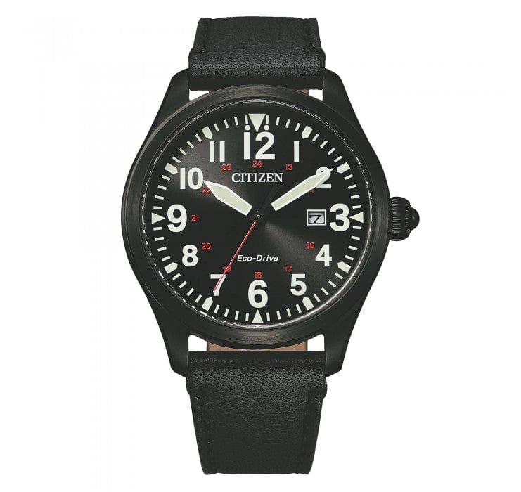 Citizen Eco Drive BM6835-23E Black Leather Men Watch Malaysia