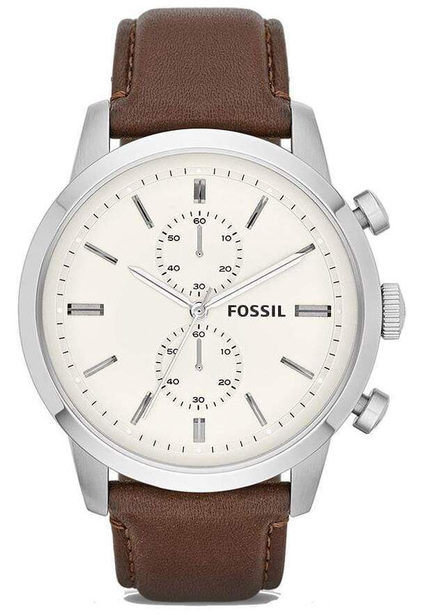 Fossil Townsman FS4865 Chronograph Leather Strap Men Watch Malaysia