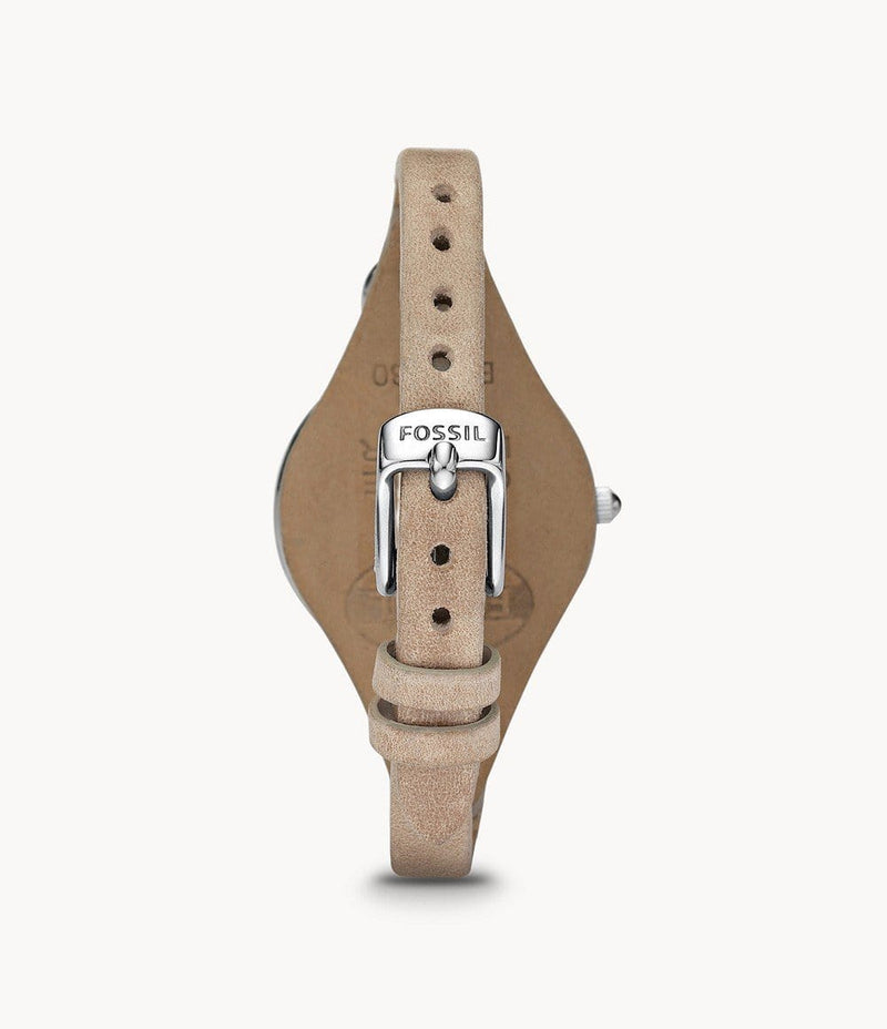 Fossil Georgia ES2830 Quartz Beige Leather Woman Watch Malaysia