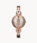 Fossil Georgia ES3226 Quartz Rose Gold Dial Woman Watch Malaysia