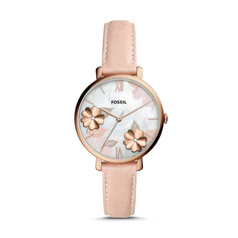 Fossil Jacqueline ES4671 Quartz Pink Leather Women Watch Malaysia