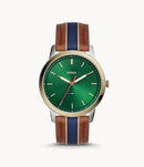 Fossil FS5550 Minimalist Three-Hand Striped Watch