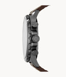 Fossil Nate JR1424 Chronograph Brown Leather Men Watch Malaysia