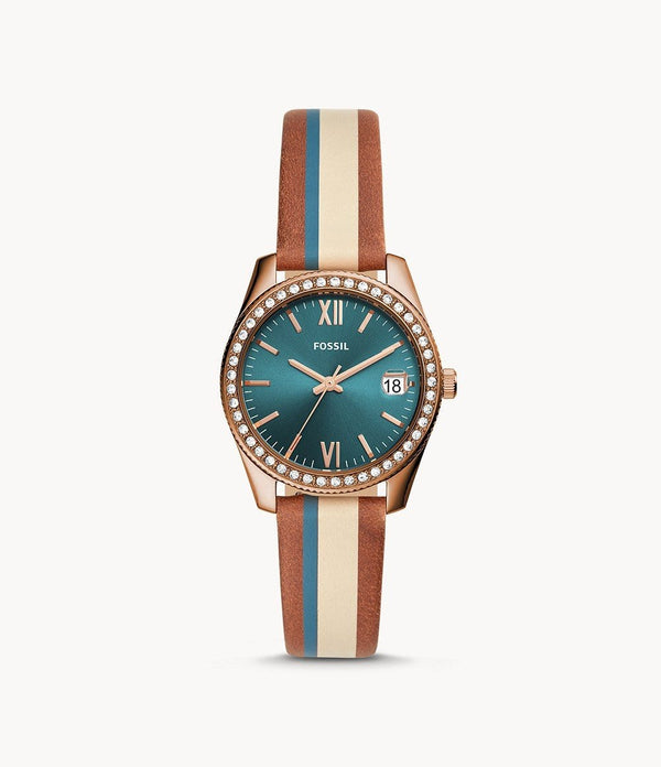 Fossil Scarlette ES4593 Leather Ladies Watch