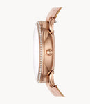 Fossil Tailor ES4393 Leather Ladies Watch Multifunction