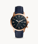 Fossil Townsman FS5436 Leather Gents Watch Chronograph