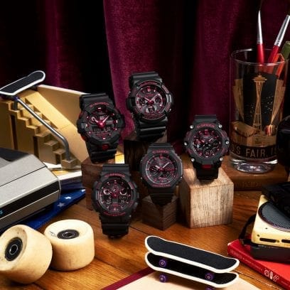 Casio G-Shock GAS-100BNR-1A, GA-2200BNR-1A, GA-B2100BNR-1A, GA-100BNR-1A, GA-700BNR-1A Men Watch