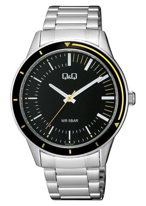 Q&Q Q09A-004PY Analog Quartz Men Watch Malaysia | Watch Empires