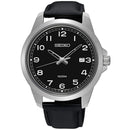 Seiko Conceptual Regular SUR159P1 Analog Black Leather Men Watch 