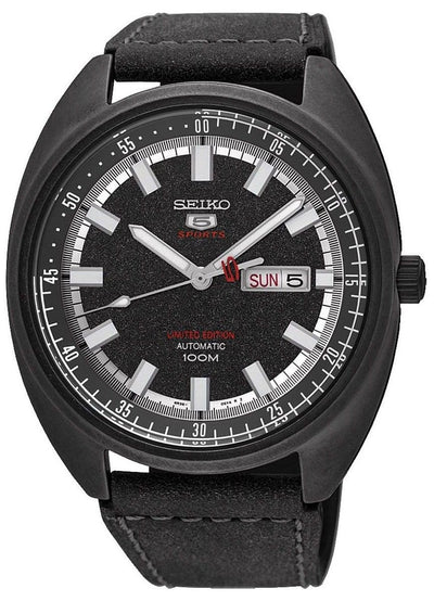 Seiko 5 SRPB73K1 Automatic Black Leather Men Watch Malaysia