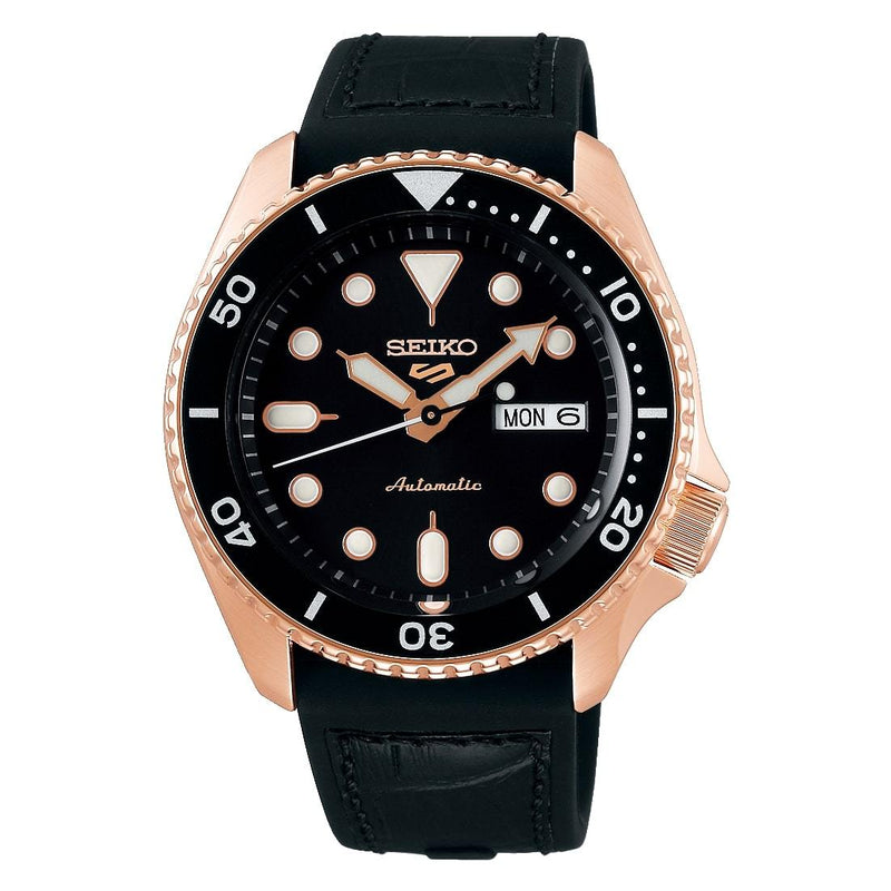 Seiko 5 SRPD76K1 Automatic Black Silicone Men Watch Malaysia