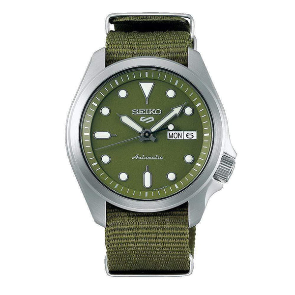 Seiko 5 SRPE65K1 Automatic Green Nylon Men Watch Malaysia