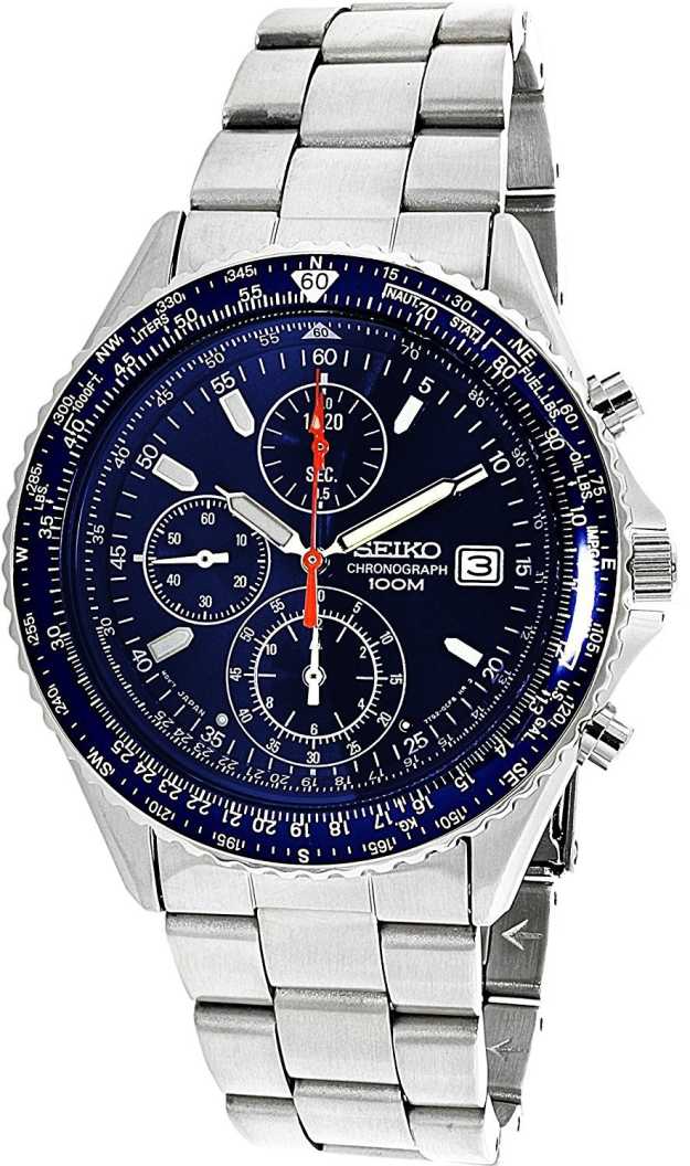 Seiko Flightmaster SND255P1 Quartz Chronograph Men Watch