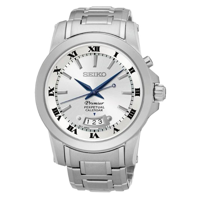 Seiko Premier SNQ145P1 Perpetual Calendar Men Watch