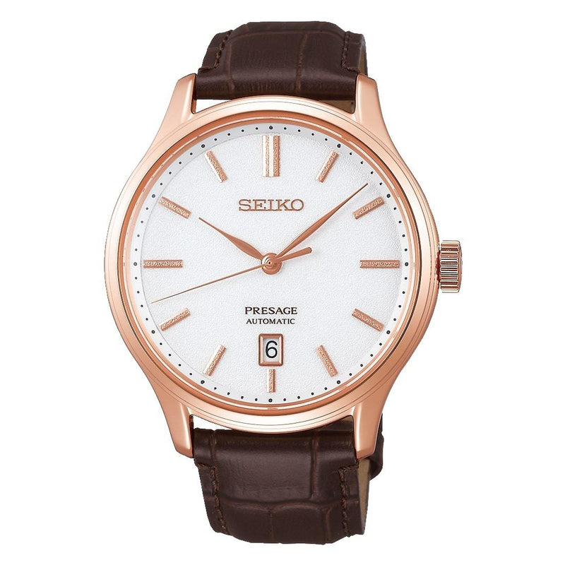 Seiko Presage SRPD42J1 Automatic Brown Leather Men Watch Malaysia