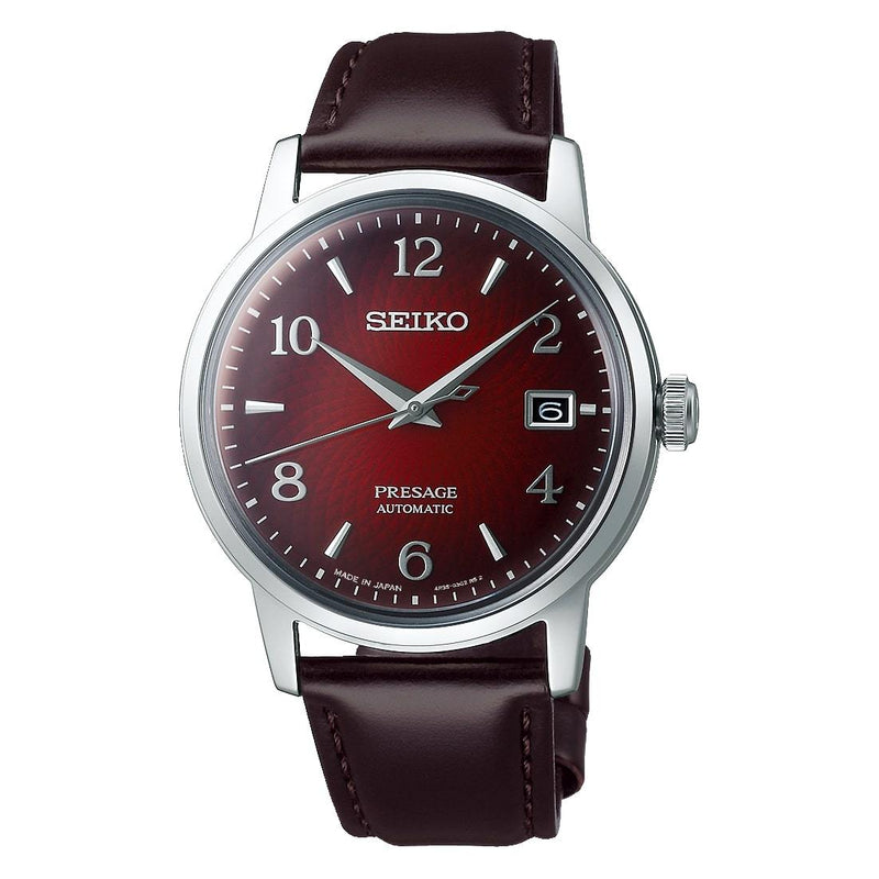 Seiko Presage SRPE41J1 Automatic Brown Leather Men Watch Malaysia