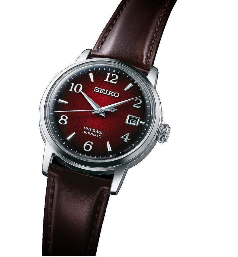 Seiko Presage SRPE41J1 Automatic Brown Leather Men Watch Malaysia