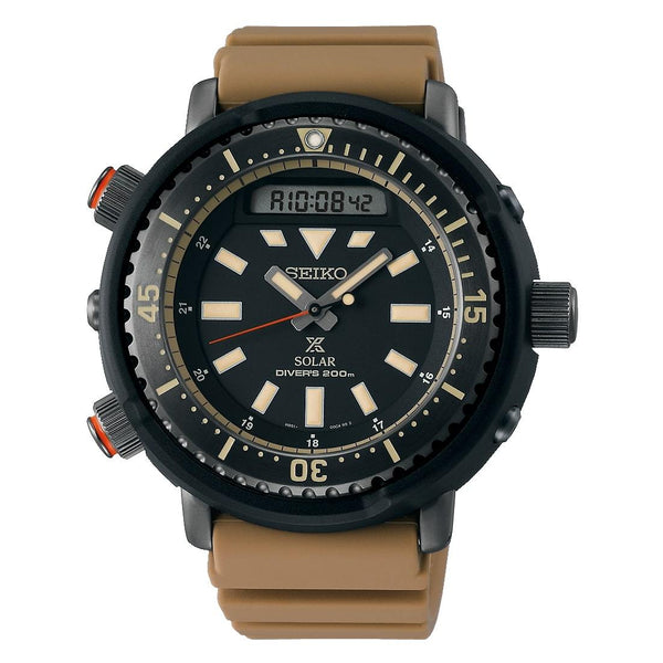 Seiko Prospex SNJ029P1 Solar Brown Silicone Men Watch Malaysia