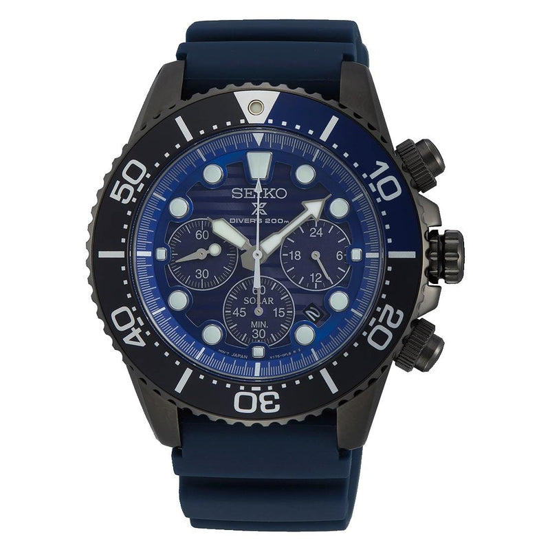 Seiko Prospex SSC701P1 Chronograph Blue Silicone Men Watch Malaysia