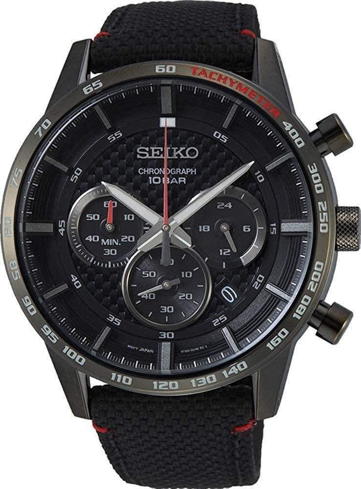 Seiko Conceptual Regular SSB359P1 Chronograph Black Dial Men Watch 