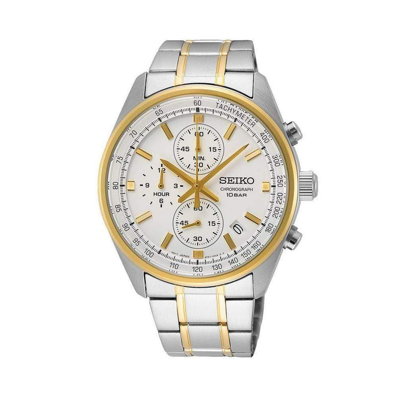 Seiko Conceptual Regular SSB380P1 Chronograph White Dial Men Watch 